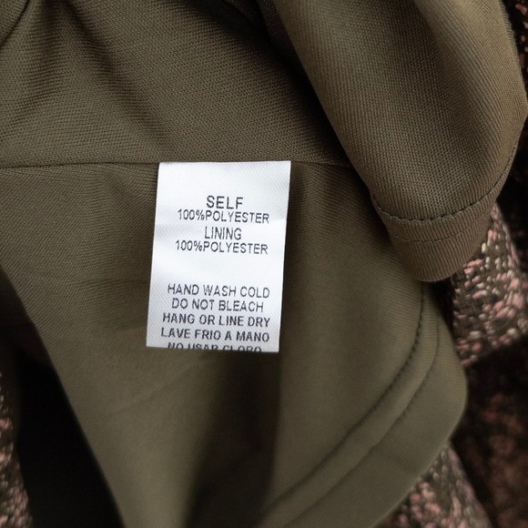 Easel Womens Floral Blouse Size L Green Flowy Boho Romantic Cottage Romantic - Picture 5 of 6